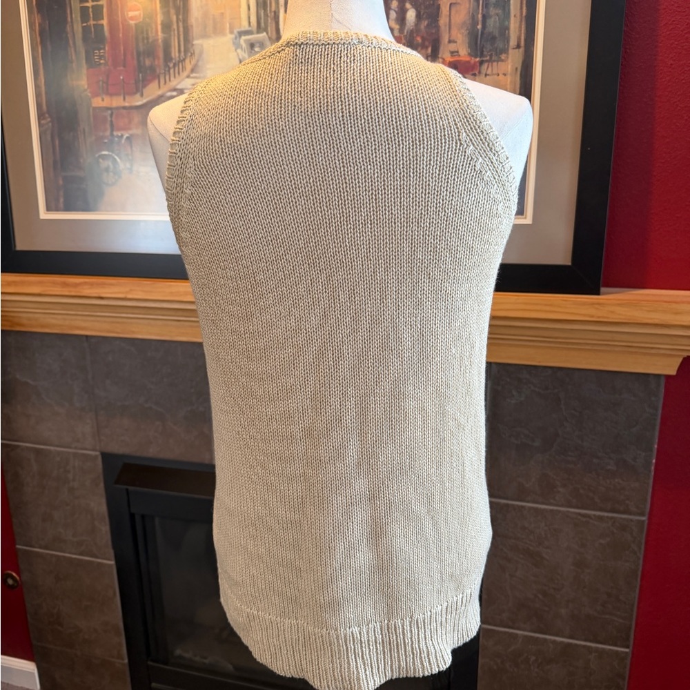 Loft tan sweater tank - Picture 5 of 9